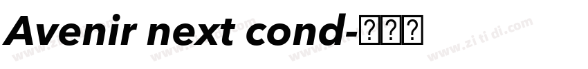 Avenir next cond字体转换